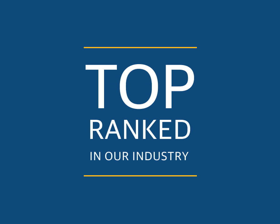 Top ranked in our industry
